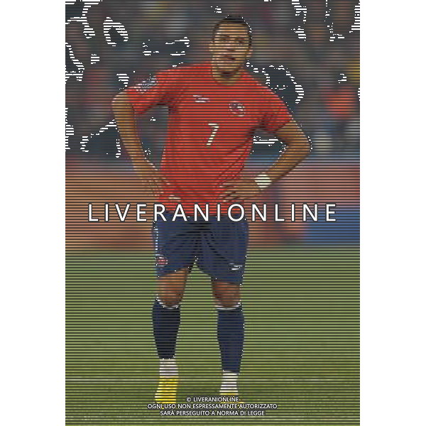 Fifa World Cup Sud Africa 2010 Match #47 Tshwane/Pretoria (Lotus Versfeld Stadium) - 25.06.2010 Cile-Spagna Nella Foto:Alexis SANCHEZ /Ph.Vitez-Ag. Aldo Liverani