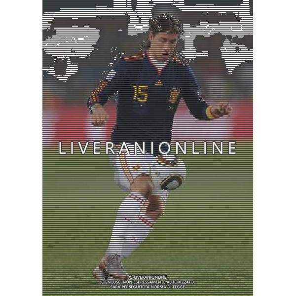 Fifa World Cup Sud Africa 2010 Match #47 Tshwane/Pretoria (Lotus Versfeld Stadium) - 25.06.2010 Cile-Spagna Nella Foto:SERGIO RAMOS /Ph.Vitez-Ag. Aldo Liverani