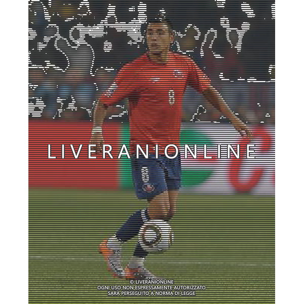 Fifa World Cup Sud Africa 2010 Match #47 Tshwane/Pretoria (Lotus Versfeld Stadium) - 25.06.2010 Cile-Spagna Nella Foto:Arturo VIDAL /Ph.Vitez-Ag. Aldo Liverani