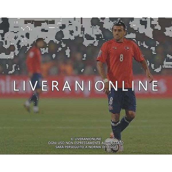 Fifa World Cup Sud Africa 2010 Match #47 Tshwane/Pretoria (Lotus Versfeld Stadium) - 25.06.2010 Cile-Spagna Nella Foto:Arturo VIDAL /Ph.Vitez-Ag. Aldo Liverani