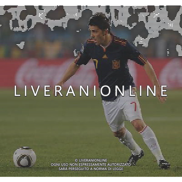 Fifa World Cup Sud Africa 2010 Match #47 Tshwane/Pretoria (Lotus Versfeld Stadium) - 25.06.2010 Cile-Spagna Nella Foto:David VILLA /Ph.Vitez-Ag. Aldo Liverani