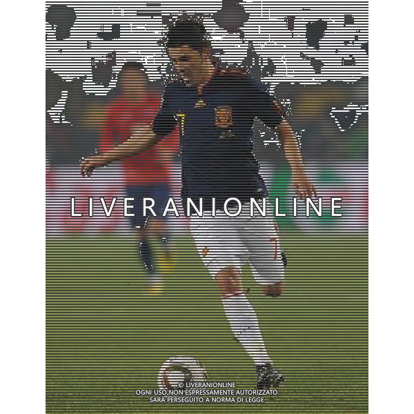 Fifa World Cup Sud Africa 2010 Match #47 Tshwane/Pretoria (Lotus Versfeld Stadium) - 25.06.2010 Cile-Spagna Nella Foto:David VILLA /Ph.Vitez-Ag. Aldo Liverani