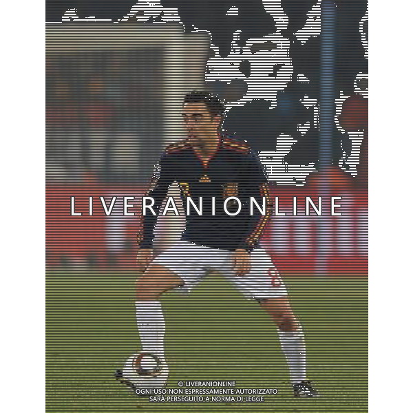 Fifa World Cup Sud Africa 2010 Match #47 Tshwane/Pretoria (Lotus Versfeld Stadium) - 25.06.2010 Cile-Spagna Nella Foto:XAVI HERNANDEZ /Ph.Vitez-Ag. Aldo Liverani