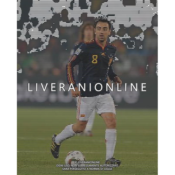 Fifa World Cup Sud Africa 2010 Match #47 Tshwane/Pretoria (Lotus Versfeld Stadium) - 25.06.2010 Cile-Spagna Nella Foto:XAVI HERNANDEZ /Ph.Vitez-Ag. Aldo Liverani