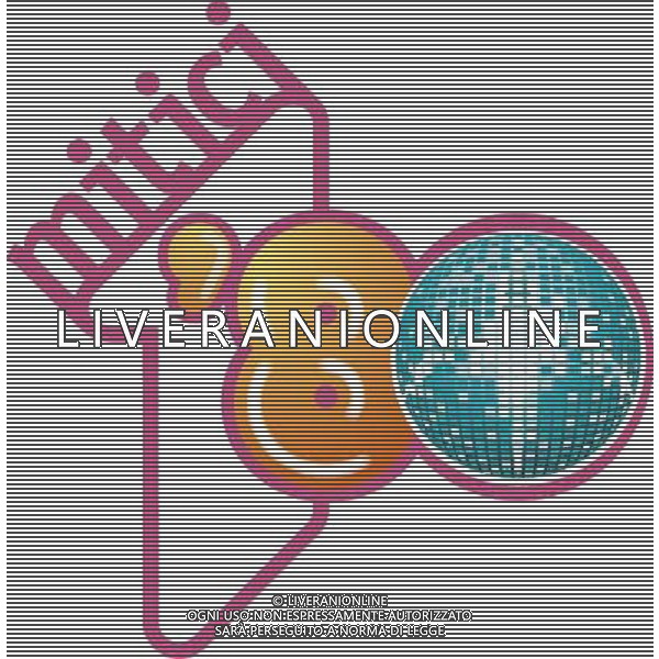 TRASMISSIONE TELEVISIVA MITICI ANNI 80 2010 NELLA FOTO Logo AG ALDO LIVERANI UFFICIO STAMPA MEDIASET