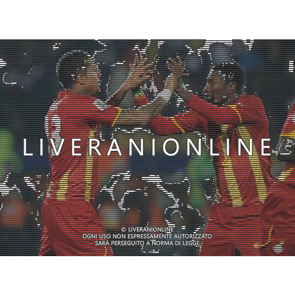 Fifa World Cup Sud Africa 2010 Match #50 Ottavi di Finale Rustenburg (Royal Bafokeng Stadium) - 26.06.2010 USA-Ghana Nella Foto:esultanza di prince dopo il gol /Ph.Vitez-Ag. Aldo Liverani