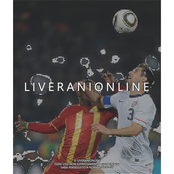 Fifa World Cup Sud Africa 2010 Match #50 Ottavi di Finale Rustenburg (Royal Bafokeng Stadium) - 26.06.2010 USA-Ghana Nella Foto:bocanegra-gyan /Ph.Vitez-Ag. Aldo Liverani