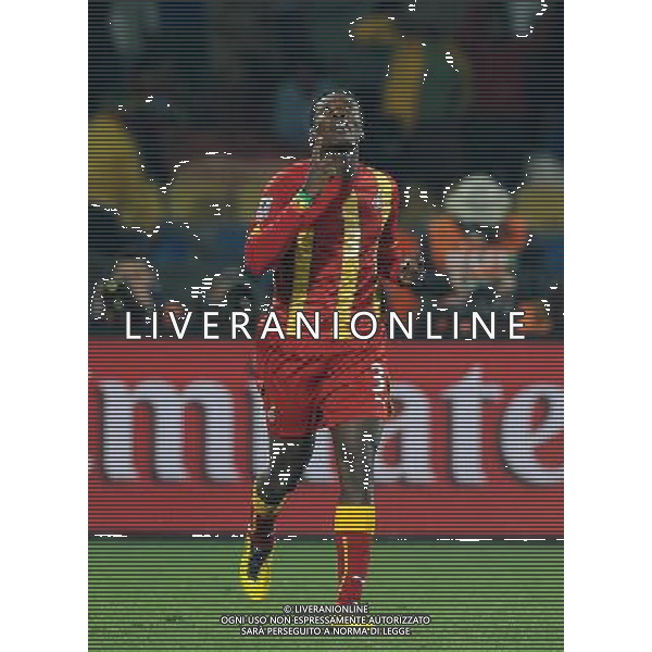 Fifa World Cup Sud Africa 2010 Match #50 Ottavi di Finale Rustenburg (Royal Bafokeng Stadium) - 26.06.2010 USA-Ghana Nella Foto:gyan esulta /Ph.Vitez-Ag. Aldo Liverani