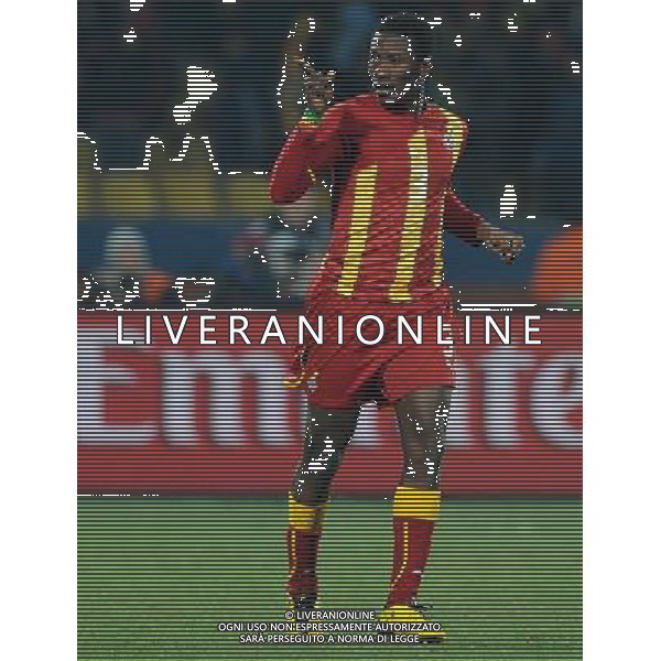 Fifa World Cup Sud Africa 2010 Match #50 Ottavi di Finale Rustenburg (Royal Bafokeng Stadium) - 26.06.2010 USA-Ghana Nella Foto:gyan esulta /Ph.Vitez-Ag. Aldo Liverani
