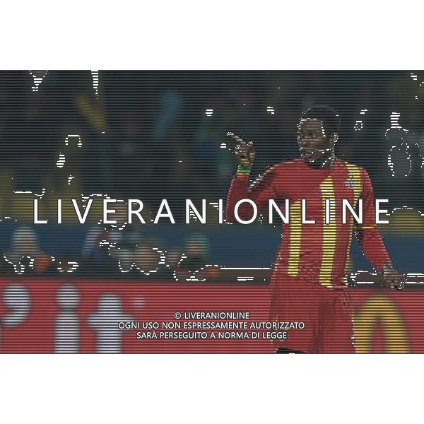 Fifa World Cup Sud Africa 2010 Match #50 Ottavi di Finale Rustenburg (Royal Bafokeng Stadium) - 26.06.2010 USA-Ghana Nella Foto:gyan esulta /Ph.Vitez-Ag. Aldo Liverani