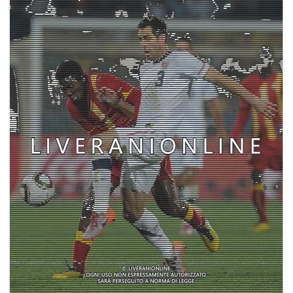 Fifa World Cup Sud Africa 2010 Match #50 Ottavi di Finale Rustenburg (Royal Bafokeng Stadium) - 26.06.2010 USA-Ghana Nella Foto:bocanegra gyan /Ph.Vitez-Ag. Aldo Liverani