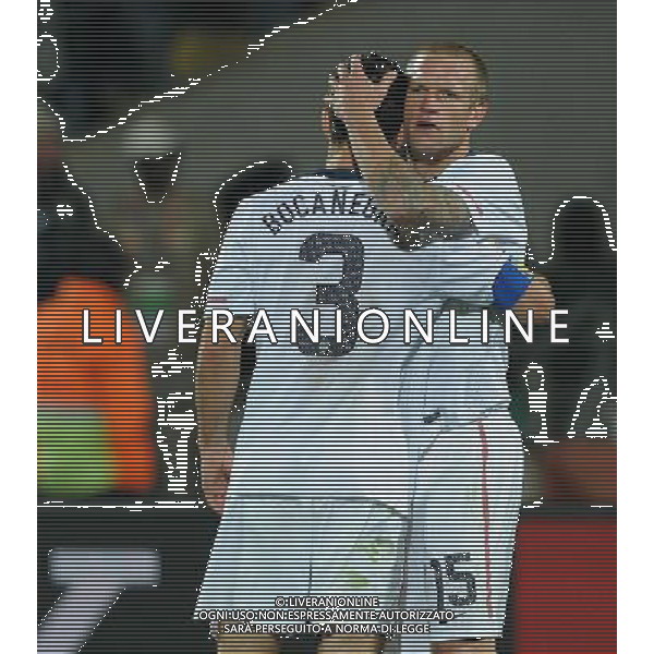 Fifa World Cup Sud Africa 2010 Match #50 Ottavi di Finale Rustenburg (Royal Bafokeng Stadium) - 26.06.2010 USA-Ghana Nella Foto:delusione demerit bocanegra /Ph.Vitez-Ag. Aldo Liverani