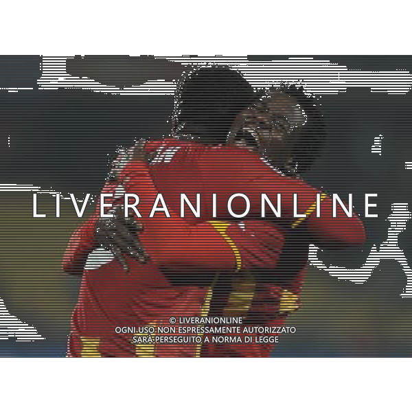 Fifa World Cup Sud Africa 2010 Match #50 Ottavi di Finale Rustenburg (Royal Bafokeng Stadium) - 26.06.2010 USA-Ghana Nella Foto:esultanza finale ghana /Ph.Vitez-Ag. Aldo Liverani