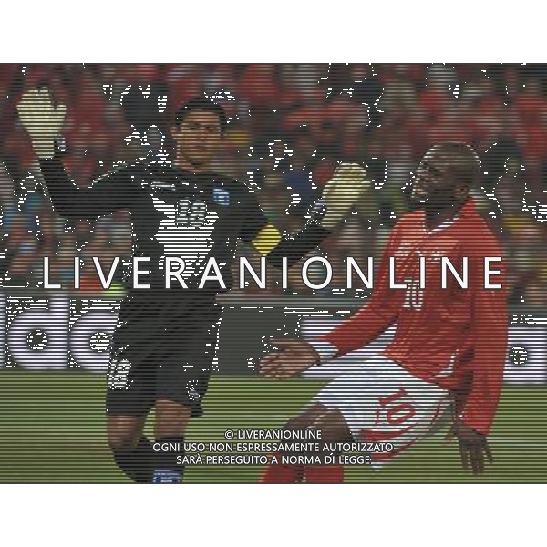 (100626) -- BLOEMFONTEIN, June 26, 2010 --SWITZERLAND VS HONDURAS nella foto Switzerland\'s Blaise N\'Kufo (R) reacts after missing a chance during the Group H last round match against Honduras at 2010 FIFA World Cup, at Free State stadium in Bloemfontein, South Africa, on June 25, 2010. The match tied 0-0. Both teams failed to progress to the next round. Xu Suhui) (dl) AG ALDO LIVERANI-PHOTOSHOT-ONLY ITALY