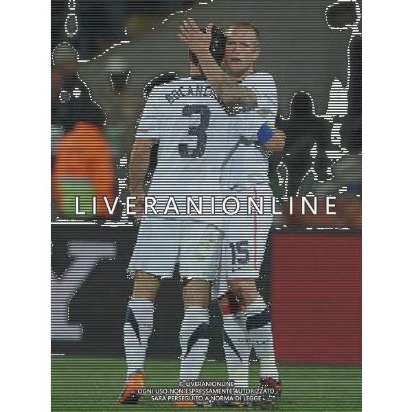 Fifa World Cup Sud Africa 2010 Match #50 Ottavi di Finale Rustenburg (Royal Bafokeng Stadium) - 26.06.2010 USA-Ghana Nella Foto:Carlos BOCANEGRA-Jay DEMERIT /Ph.Vitez-Ag. Aldo Liverani