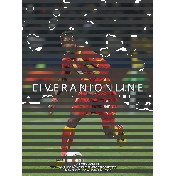 Fifa World Cup Sud Africa 2010 Match #50 Ottavi di Finale Rustenburg (Royal Bafokeng Stadium) - 26.06.2010 USA-Ghana Nella Foto:John PANTSIL-Asamoah GYAN-Carlos BOCANEGRA-Jonathan BORNSTEIN /Ph.Vitez-Ag. Aldo Liverani