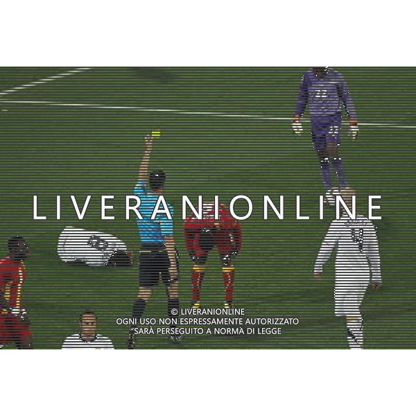 (100627) -- RUSTENBERG, June 27, 2010 -- Jonathan Mensah (C) of Ghana is shown a yellow card during the 2010 World Cup round of 16 soccer match against the United States at Royal Bafokeng Stadium in Rustenburg, South Africa, on June 26, 2010. Xing Guangli) (dl)