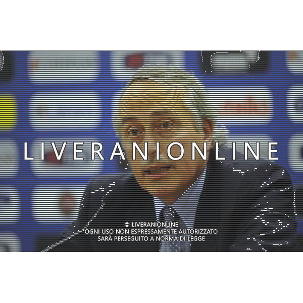 Roma - 01/07/2010 - Sala Conferenza Stadio Olimpico - Presentazione del nuovo Commissario tecnico della Nazionale Italiana Cesare PRANDELLI - nella foto: Giancarlo ABETE ph. Corradetti / ©Aldo Liverani Sas