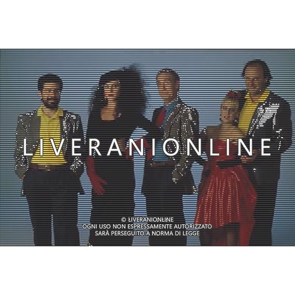 TRASMISSIONE TELEVISIVA \'ROBA DA MATTI\' NELLA FOTO GERRY SCOTTI-DAVIDE MENGACCI-LELLO ARENA AG ALDO LIVERANI
