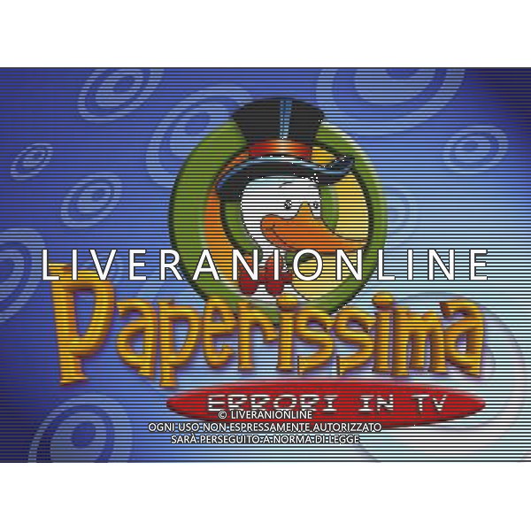 TRASMISSIONE TELEVISIVA\'PAPERISSIMA \' 2008 NELLA FOTO IL LOGO DEL PROGAMMA AG ALDO LIVERANI