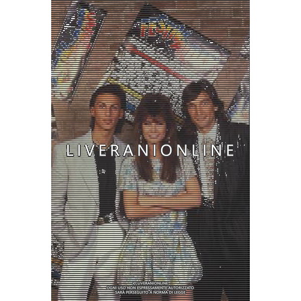 FESTIVALBAR 1987 NELLA FOTO ANDREA SALVETTI-SUSANNA MESSAGGIO-CLAUDIO CECCHETTO AG ALDO LIVERANI