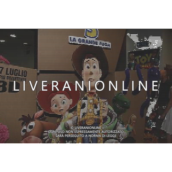 LOCANDINA CON I PERSONAGGI DI \' TOY STORY 3 - LA GRANDE FUGA\'. IL FILM USCIRA\' IN ITALIA IL 7 LUGLIO 2010 © ANTONIO SORANO - AG. ALDO LIVERANI SAS
