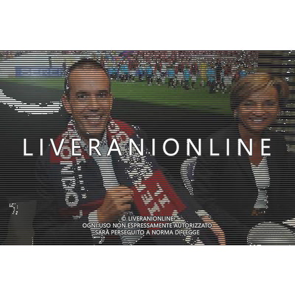 BOLOGNA 07/07/2010 CALCIO SPORT PRESENTAZIONE DEL NUOVO PRESIDENTE CALCIO BOLOGNA DI Sergio Porcedda NELLA FOTO Sergio Porcedda Francesca menarini © AG.ALDO LIVERANI SAS