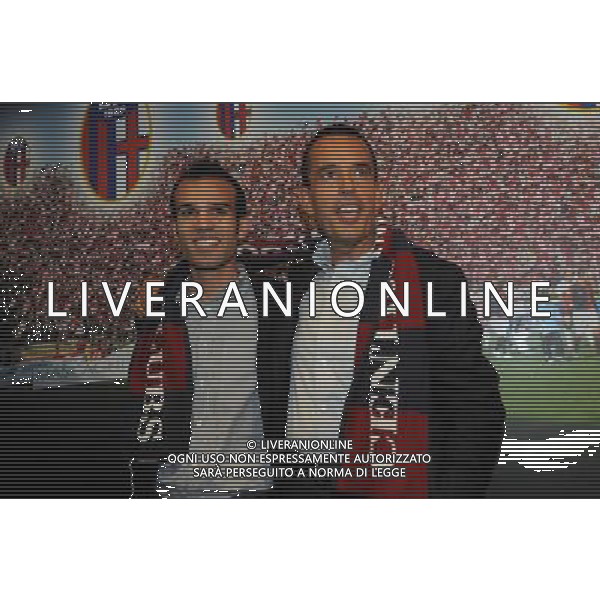 BOLOGNA 07/07/2010 CALCIO SPORT PRESENTAZIONE DEL NUOVO PRESIDENTE CALCIO BOLOGNA DI Sergio Porcedda NELLA FOTO Andrea Porcedda Sergio Porcedda FOTO AG.ALDO LIVERANI SAS