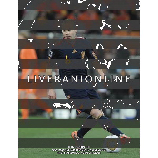 Fifa World Cup Sud Africa 2010 Match #64 Finale Johannesburg (Soccer City Stadium) - 11.07.2010 Olanda-Spagna Nella Foto:iniesta /Ph.Vitez-Ag. Aldo Liverani