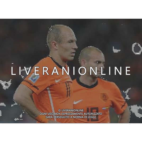 Fifa World Cup Sud Africa 2010 Match #64 Finale Johannesburg (Soccer City Stadium) - 11.07.2010 Olanda-Spagna Nella Foto:robben sneijder /Ph.Vitez-Ag. Aldo Liverani