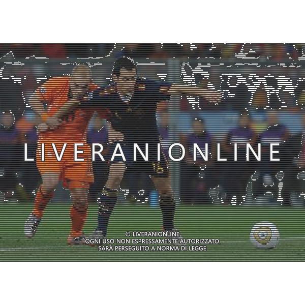 Fifa World Cup Sud Africa 2010 Match #64 Finale Johannesburg (Soccer City Stadium) - 11.07.2010 Olanda-Spagna Nella Foto:sneijder busquets /Ph.Vitez-Ag. Aldo Liverani