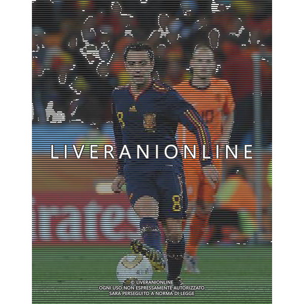 Fifa World Cup Sud Africa 2010 Match #64 Finale Johannesburg (Soccer City Stadium) - 11.07.2010 Olanda-Spagna Nella Foto:xavi /Ph.Vitez-Ag. Aldo Liverani