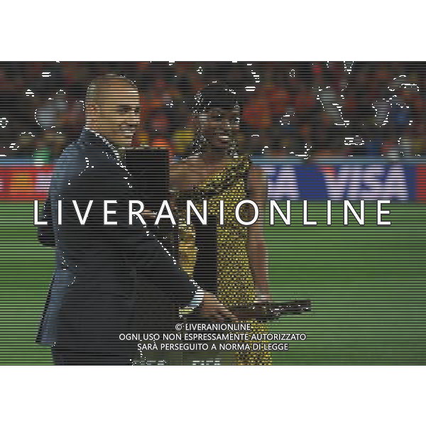 Fifa World Cup Sud Africa 2010 Match #64 Finale Johannesburg (Soccer City Stadium) - 11.07.2010 Olanda-Spagna Nella Foto:fabio cannavaro con la coppa del mondo /Ph.Vitez-Ag. Aldo Liverani