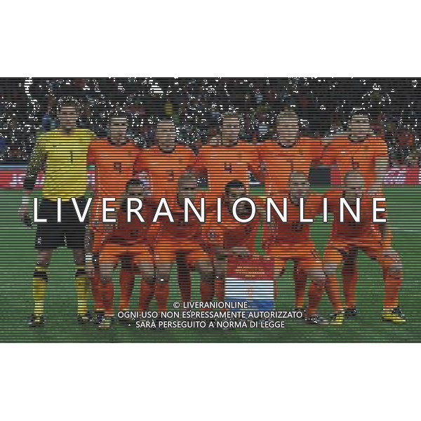 Fifa World Cup Sud Africa 2010 Match #64 Finale Johannesburg (Soccer City Stadium) - 11.07.2010 Olanda-Spagna Nella Foto:olanda squadra formazione /Ph.Vitez-Ag. Aldo Liverani