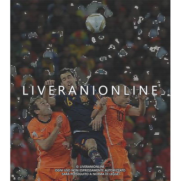 Fifa World Cup Sud Africa 2010 Match #64 Finale Johannesburg (Soccer City Stadium) - 11.07.2010 Olanda-Spagna Nella Foto:busquets sneijder /Ph.Vitez-Ag. Aldo Liverani