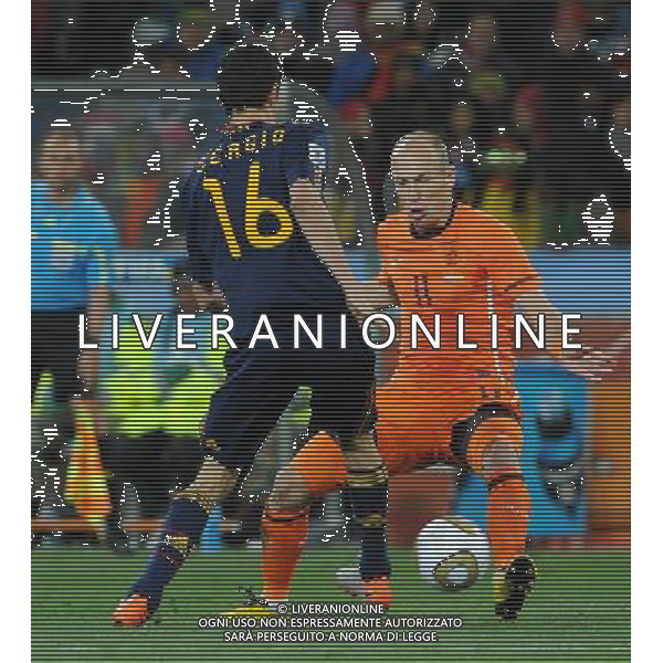 Fifa World Cup Sud Africa 2010 Match #64 Finale Johannesburg (Soccer City Stadium) - 11.07.2010 Olanda-Spagna Nella Foto:robben /Ph.Vitez-Ag. Aldo Liverani