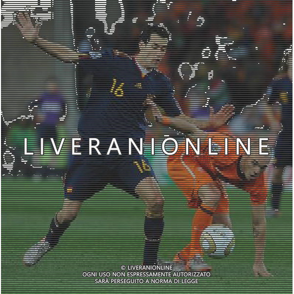 Fifa World Cup Sud Africa 2010 Match #64 Finale Johannesburg (Soccer City Stadium) - 11.07.2010 Olanda-Spagna Nella Foto:sneijder busquets /Ph.Vitez-Ag. Aldo Liverani