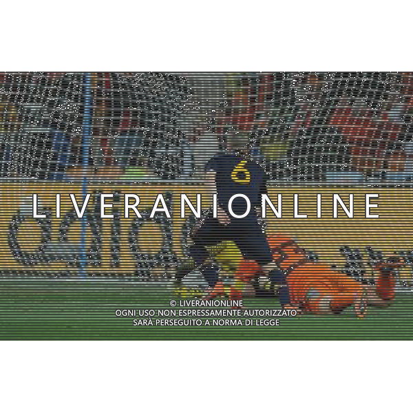 Fifa World Cup Sud Africa 2010 Match #64 Finale Johannesburg (Soccer City Stadium) - 11.07.2010 Olanda-Spagna Nella Foto:iniesta gol /Ph.Vitez-Ag. Aldo Liverani