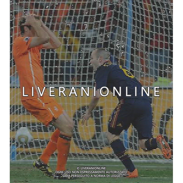Fifa World Cup Sud Africa 2010 Match #64 Finale Johannesburg (Soccer City Stadium) - 11.07.2010 Olanda-Spagna Nella Foto:esultanza iniesta /Ph.Vitez-Ag. Aldo Liverani