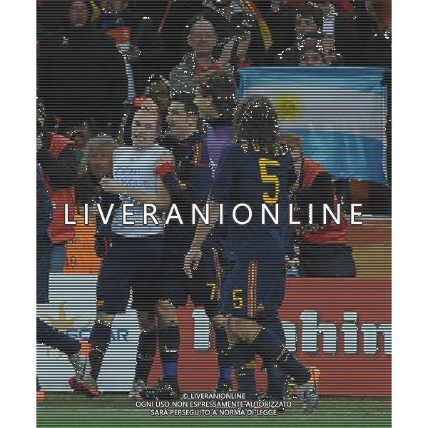 Fifa World Cup Sud Africa 2010 Match #64 Finale Johannesburg (Soccer City Stadium) - 11.07.2010 Olanda-Spagna Nella Foto:iniesta esulta /Ph.Vitez-Ag. Aldo Liverani