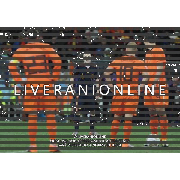 Fifa World Cup Sud Africa 2010 Match #64 Finale Johannesburg (Soccer City Stadium) - 11.07.2010 Olanda-Spagna Nella Foto:iniesta dopo il gol /Ph.Vitez-Ag. Aldo Liverani