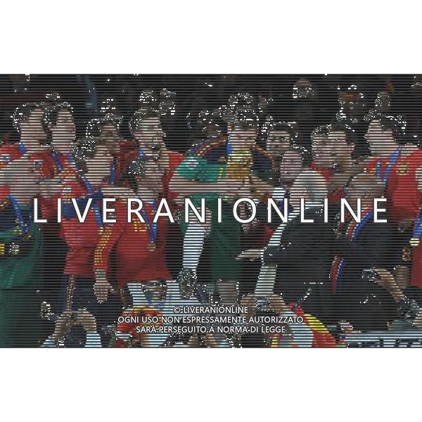 Fifa World Cup Sud Africa 2010 Match #64 Finale Johannesburg (Soccer City Stadium) - 11.07.2010 Olanda-Spagna Nella Foto:casillas riceve la coppa /Ph.Vitez-Ag. Aldo Liverani