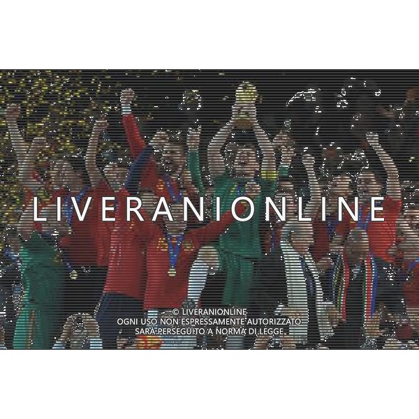 Fifa World Cup Sud Africa 2010 Match #64 Finale Johannesburg (Soccer City Stadium) - 11.07.2010 Olanda-Spagna Nella Foto:casillas alza la coppa /Ph.Vitez-Ag. Aldo Liverani