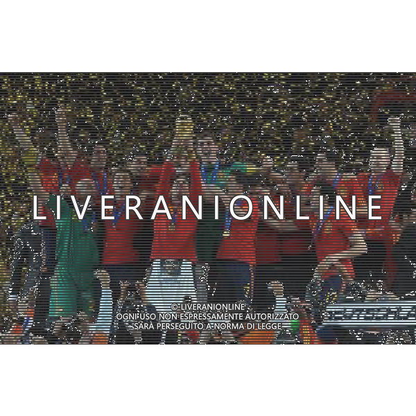 Fifa World Cup Sud Africa 2010 Match #64 Finale Johannesburg (Soccer City Stadium) - 11.07.2010 Olanda-Spagna Nella Foto:premiazione /Ph.Vitez-Ag. Aldo Liverani