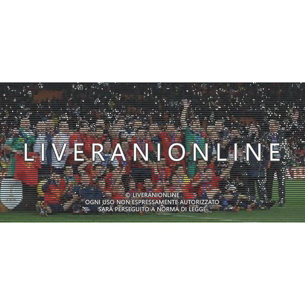 Fifa World Cup Sud Africa 2010 Match #64 Finale Johannesburg (Soccer City Stadium) - 11.07.2010 Olanda-Spagna Nella Foto:spagna posa con la coppa /Ph.Vitez-Ag. Aldo Liverani