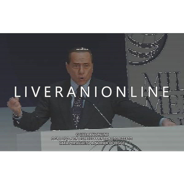 MILANO 12/7/2010 PALAZZO MEZZANOTTE PIAZZA AFFARI, 6 FORUM ECONOMICO E FINANZIARIO PER IL MEDITERRANEO NELLA FOTO SILVIO BERLUSCONI FOTO ROMANO/AG ALDO LIVERANI