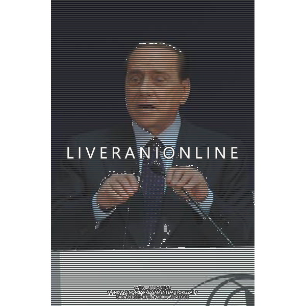 MILANO 12/7/2010 PALAZZO MEZZANOTTE PIAZZA AFFARI, 6 FORUM ECONOMICO E FINANZIARIO PER IL MEDITERRANEO NELLA FOTO SILVIO BERLUSCONI FOTO ROMANO/AG ALDO LIVERANI