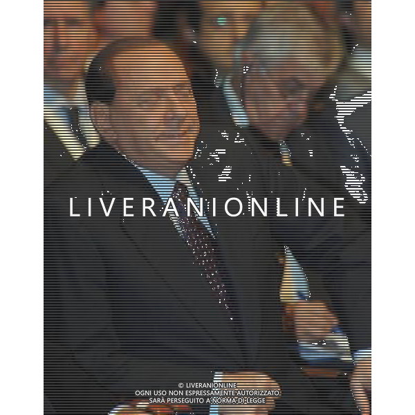 MILANO 12/7/2010 PALAZZO MEZZANOTTE PIAZZA AFFARI, 6 FORUM ECONOMICO E FINANZIARIO PER IL MEDITERRANEO NELLA FOTO SILVIO BERLUSCONI FOTO ROMANO/AG ALDO LIVERANI