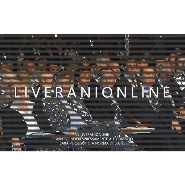 MILANO 12/7/2010 PALAZZO MEZZANOTTE PIAZZA AFFARI, 6 FORUM ECONOMICO E FINANZIARIO PER IL MEDITERRANEO NELLA FOTO STEFANIA CRAXI, PIER ANDREA CHEVALLARD, PAOLO BONAIUTI E SILVIO BERLUSCONI FOTO ROMANO/AG ALDO LIVERANI