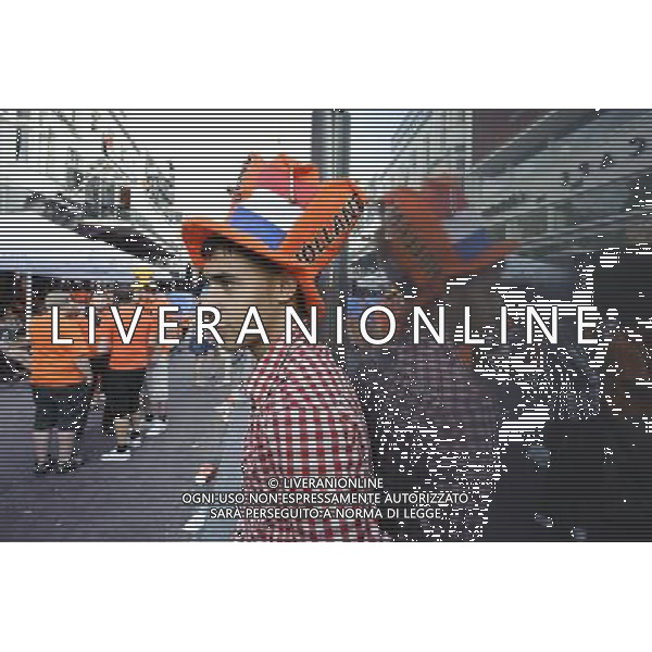 Fans of the Dutch soccer in Amsterdam, Netherlands on 2010-07-11 Spain defeated the Dutch with a 1-0 score in extra time. by Wiktor Dabkowski - Photoshot - Ag. Aldo Liverani sas ITALY ONLY